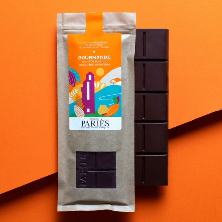 Tablette de chocolat Fourrée Praliné Noisettes